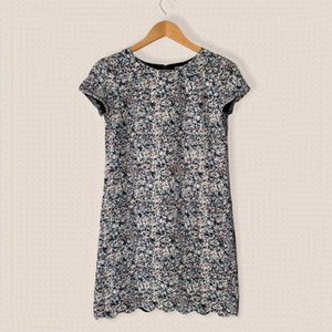 Club Monaco Scalloped Shift Dress